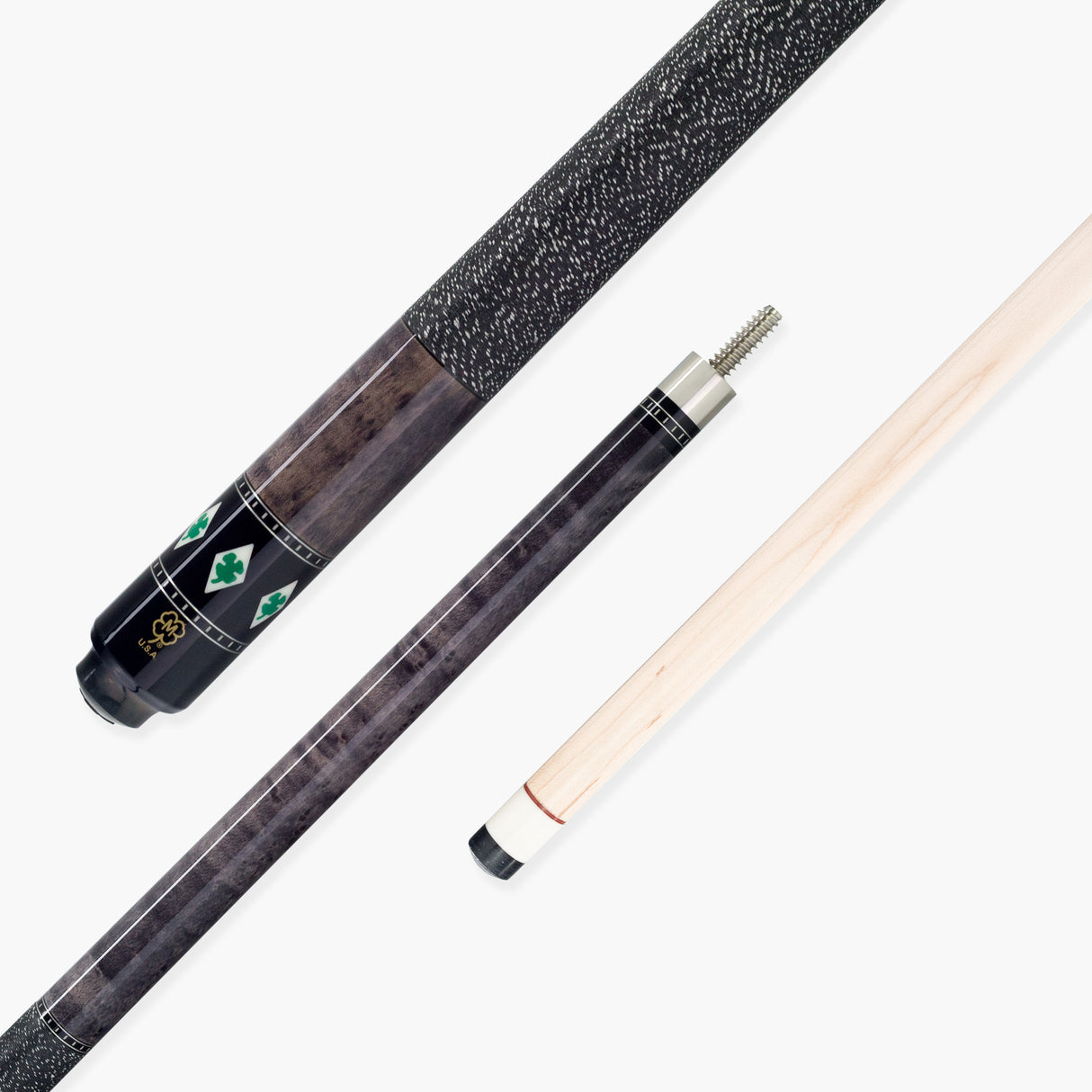 McDermott TITANIUM CLOVER Hand Crafted G-Series American Pool Cue 13mm tip – G332