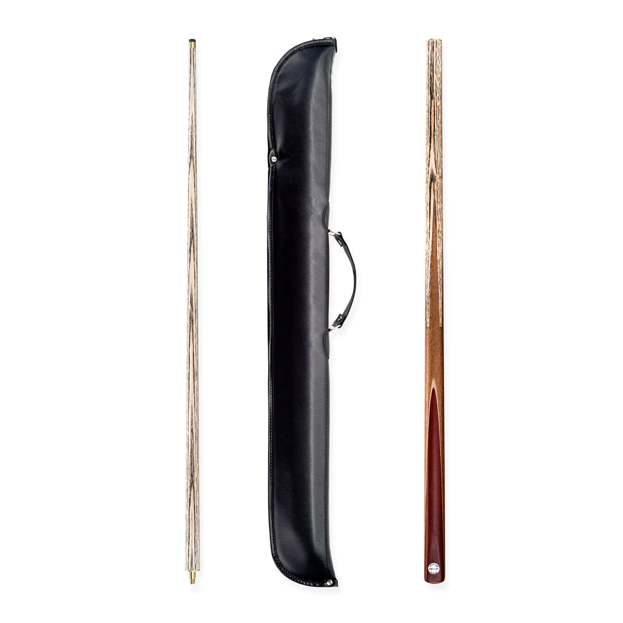 PRO147 Traditional CHAMPION 57 Inch 2 Piece Pool Snooker Cue and Case Set with 9.5mm Tip
