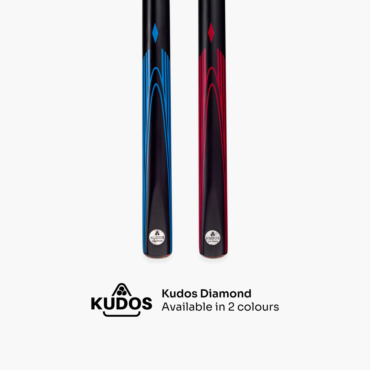 Kudos DIAMOND 57 Inch 2 Piece Matching Ash Grain Snooker Pool Cue - 9.5mm Tip Kudos