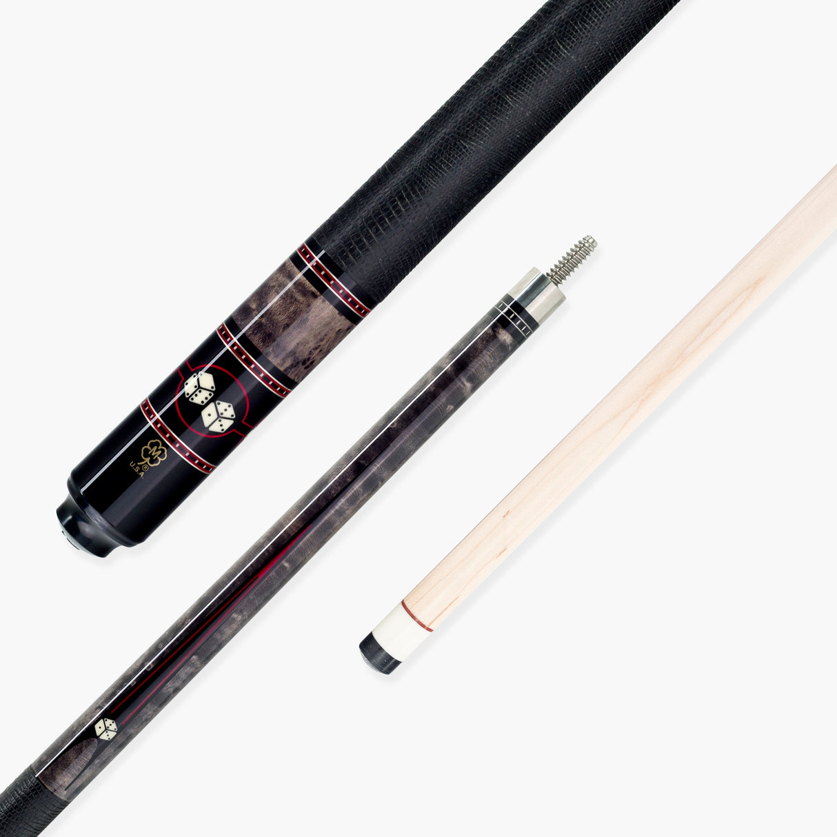 McDermott TITANIUM DICE Hand Crafted G-Series American Pool Cue 13mm tip – G602