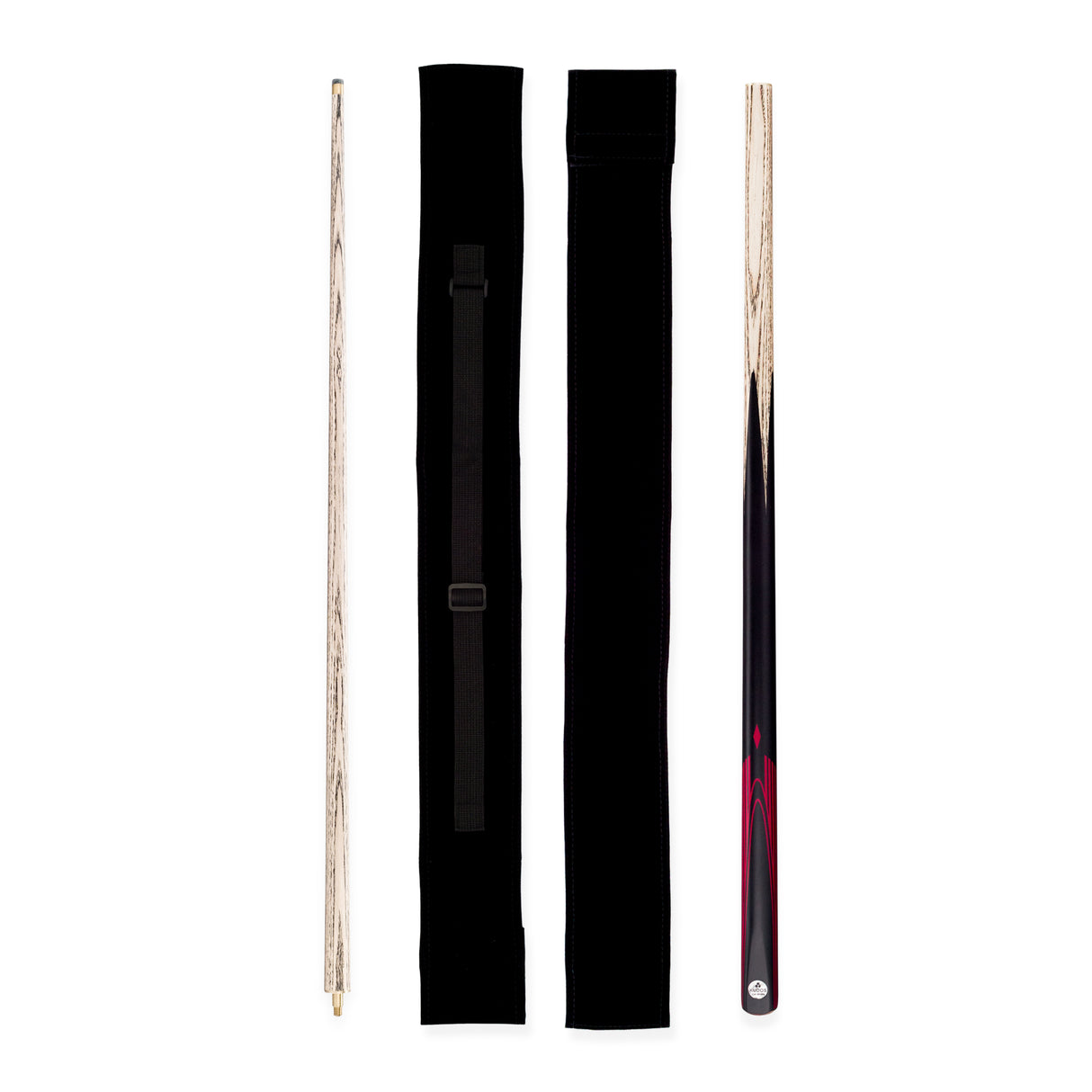 Kudos DIAMOND 57 Inch 2 Piece Snooker and Pool Cue and Soft Case Set 9.5mm Tip