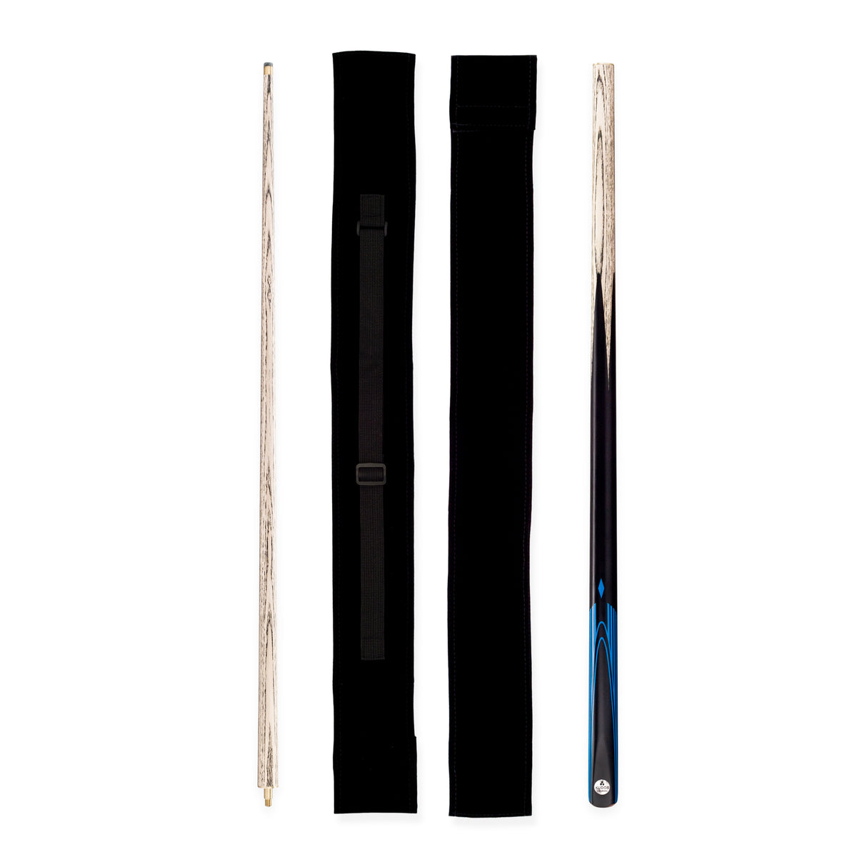 Kudos DIAMOND 57 Inch 2 Piece Snooker and Pool Cue and Soft Case Set 9.5mm Tip