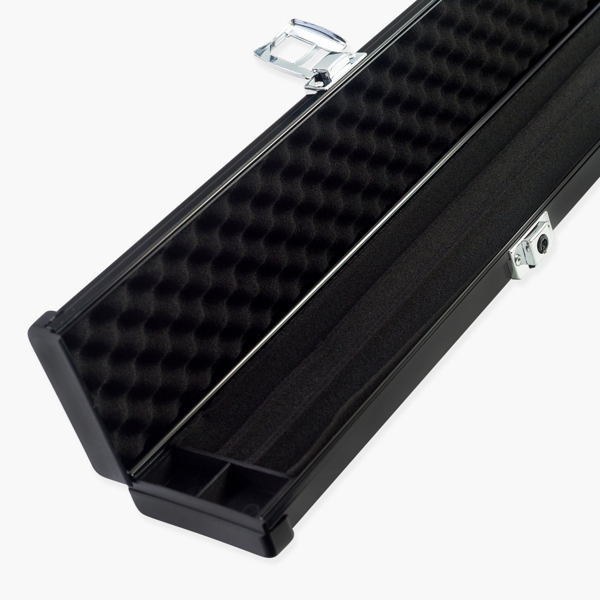 1 Piece 3 Slot PRO-LOCK Aluminium Snooker and Pool Case with Plastic Ends – Holds 3 x 1 Piece Cues