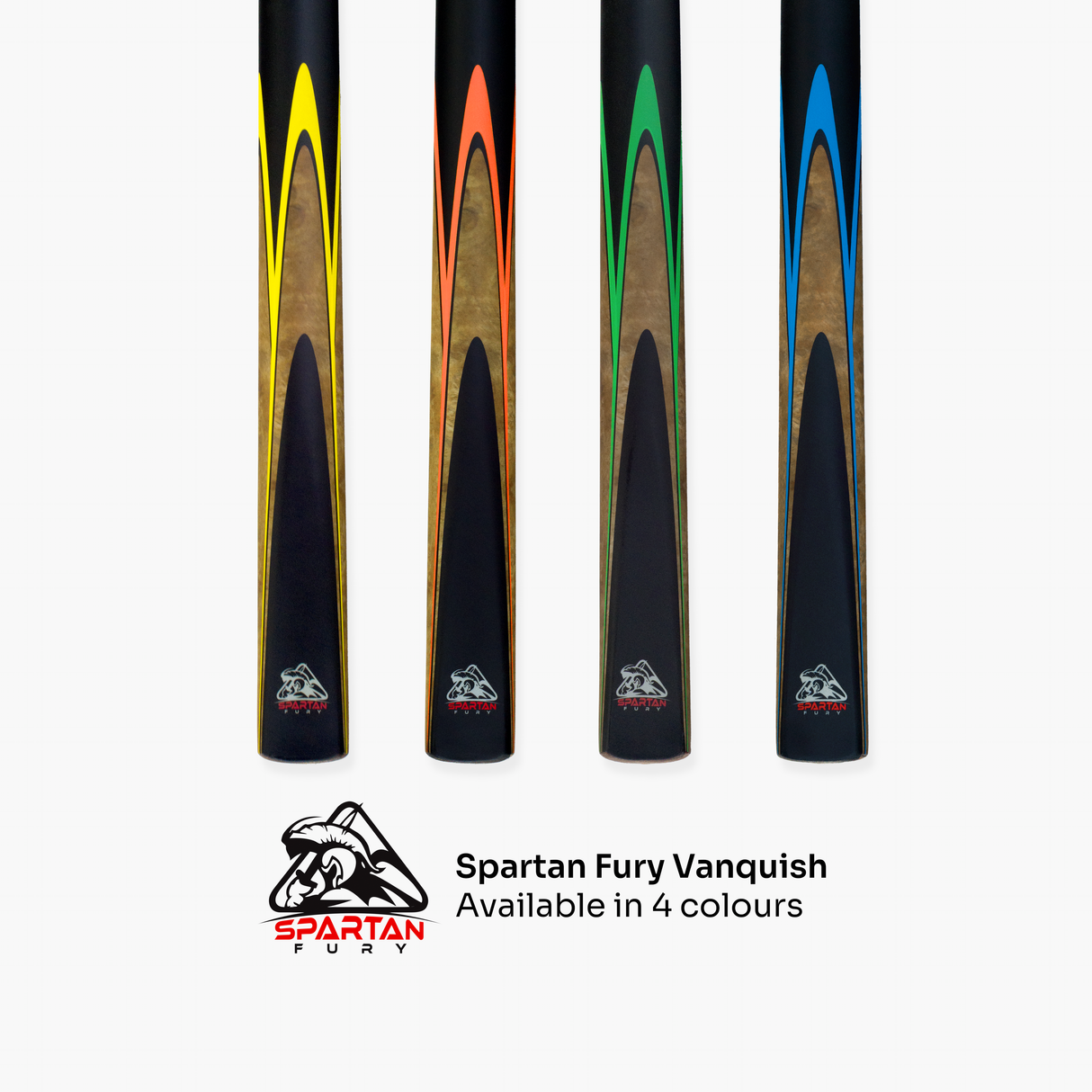 Spartan Fury VANQUISH 57 inch 3/4 Jointed Matching Ash Snooker Pool Cue – 9.5mm Tip