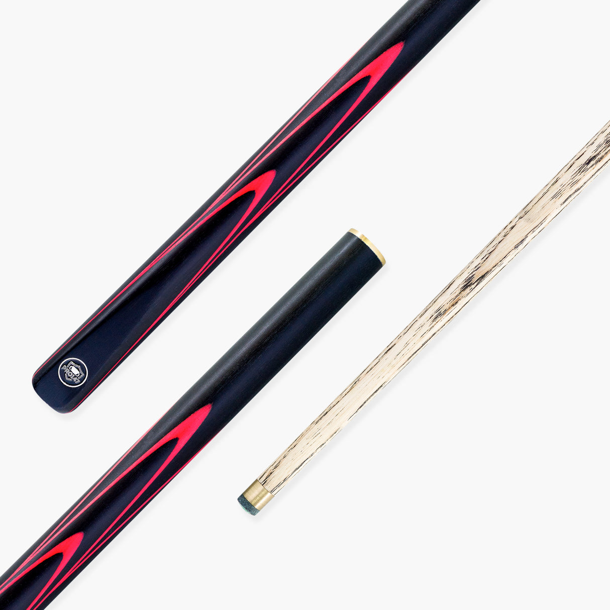 PRO147 Apollo 58 Inch 3/4 Jointed Hand Spliced Premium Snooker and Pool Cue 9.5mm Tip