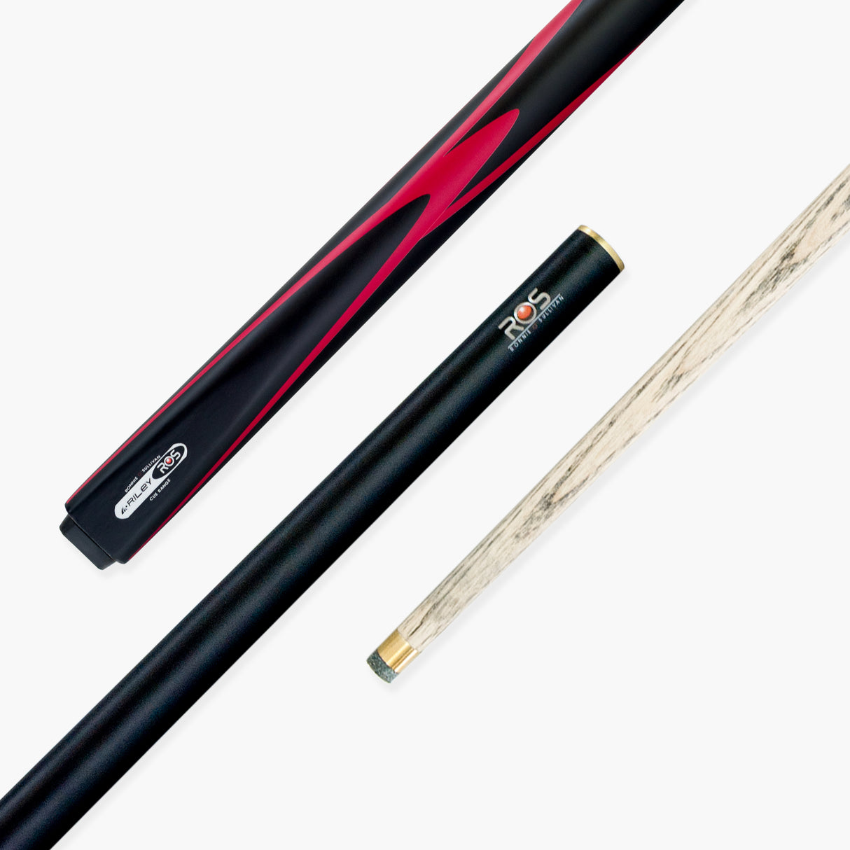 Riley Ronnie O’Sullivan Endorsed Limited Edition Ash Snooker and English Pool Cue 9.5mm Tip with Riley Soft Case