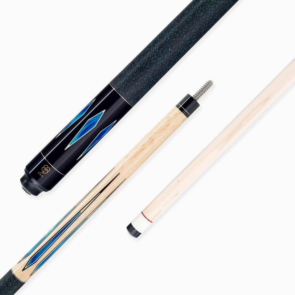 McDermott BLUE PEARL Hand Crafted G-Series American Pool Cue 13mm tip – G324A