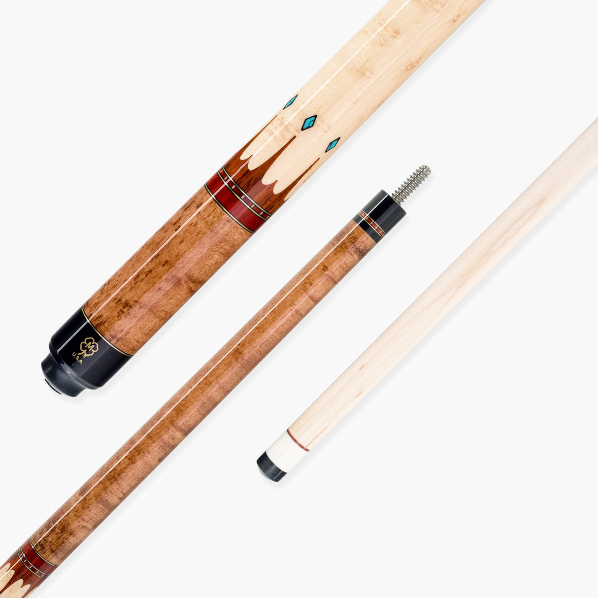 McDermott COCOBOLO CROWN Hand Crafted G-Series American Pool Cue 13mm tip – G407 McDermott