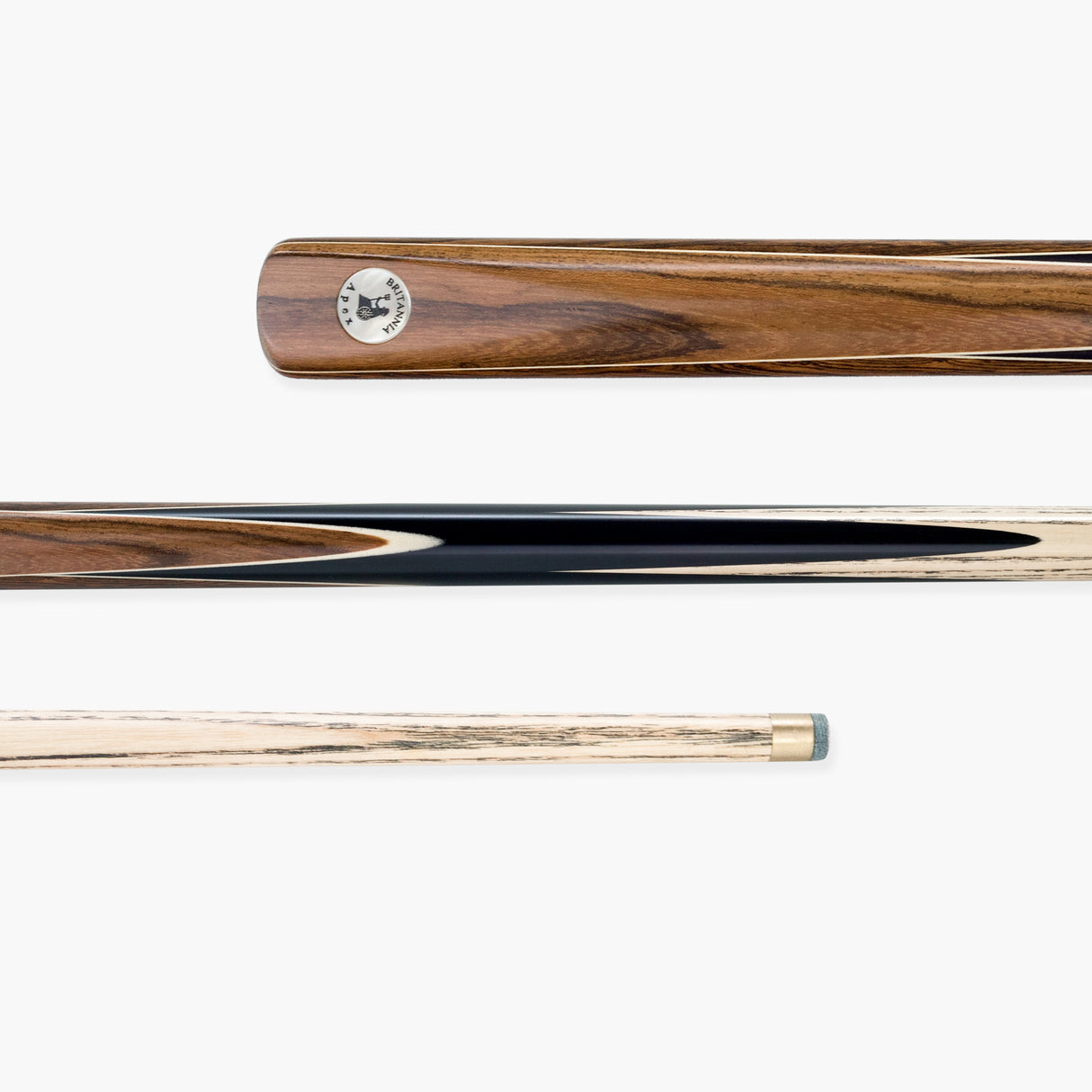 Britannia Apex One Piece Traditional Snooker and English Pool Cue 9.5mm Tip