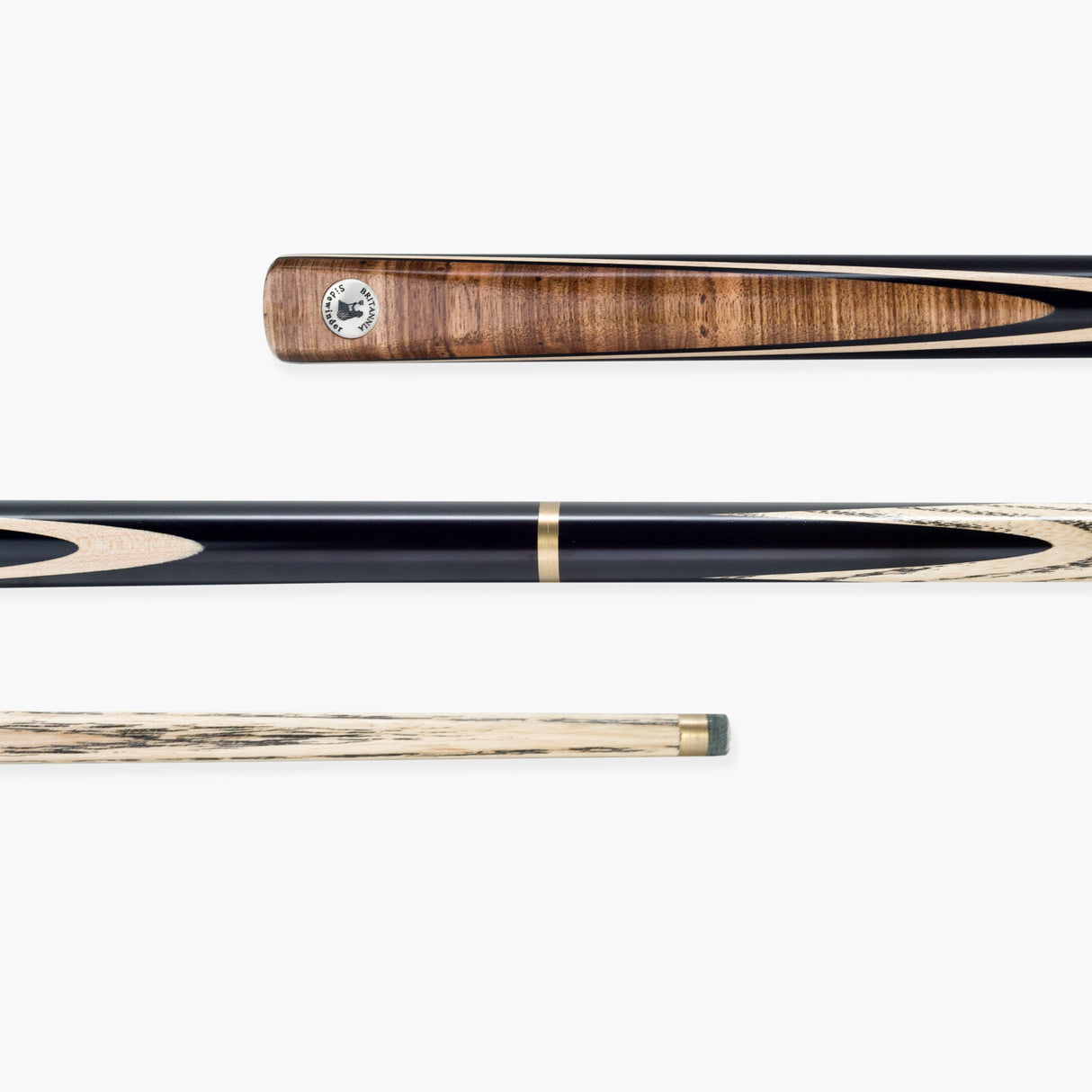 Britannia Sidewinder Traditional Hand Spliced 3/4 Jointed English Pool Cue 8.5mm Tip