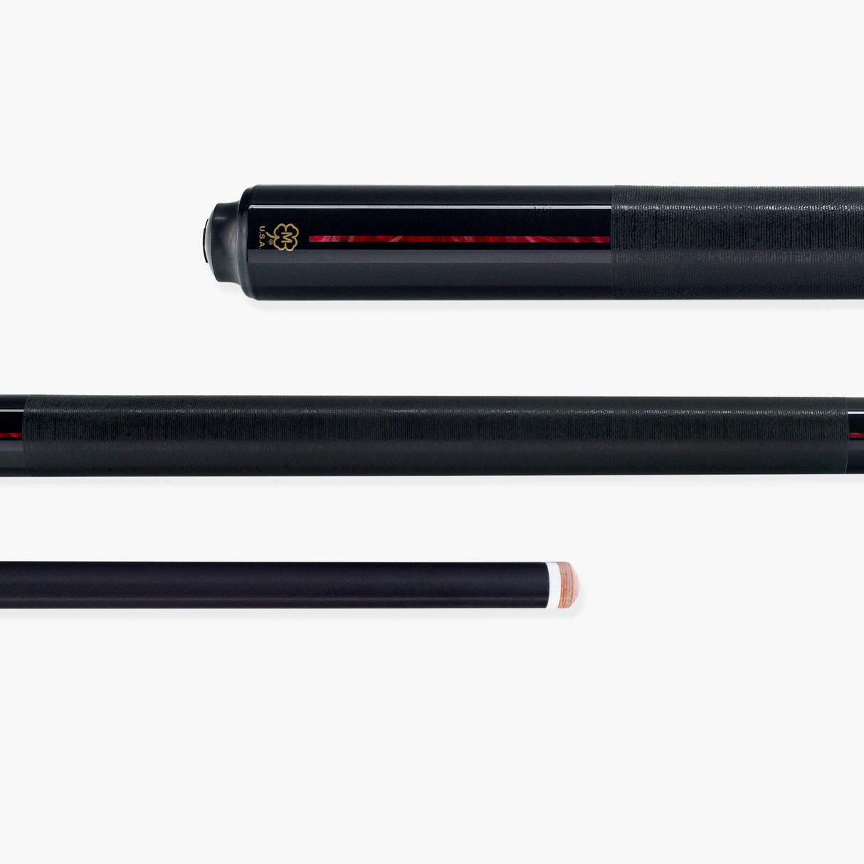 McDermott Defy Carbon Fiber Red Beam G-Series American Pool Cue 12.5mm tip – G521R - D12.5
