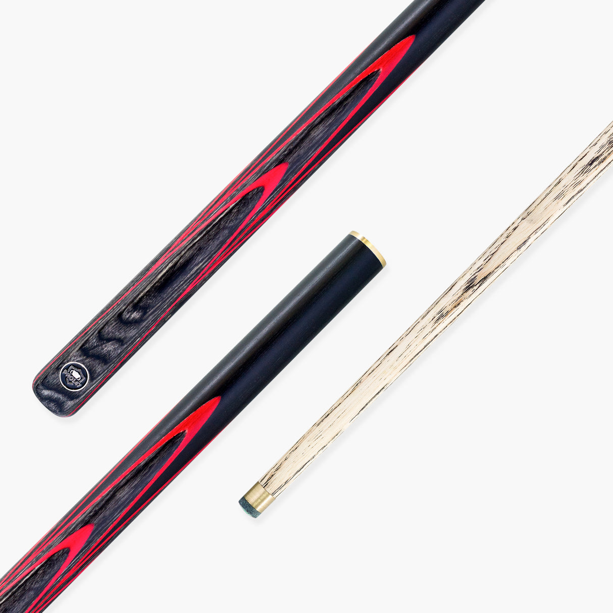 PRO147 Apollo 58 Inch 3/4 Jointed Hand Spliced Premium Snooker and Pool Cue and Case Set 9.5mm Tip