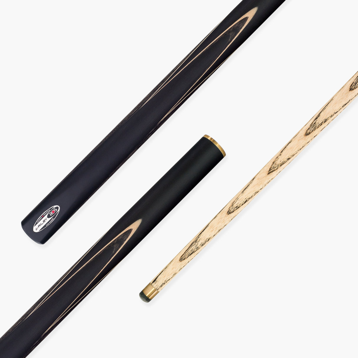 Riley Ronnie O’Sullivan 3 Series Limited Edition ¾ Joint Snooker and Pool Cue and Case Set with Ebony Butt and 9.5mm Elk Master Tip (ROS 3-9)