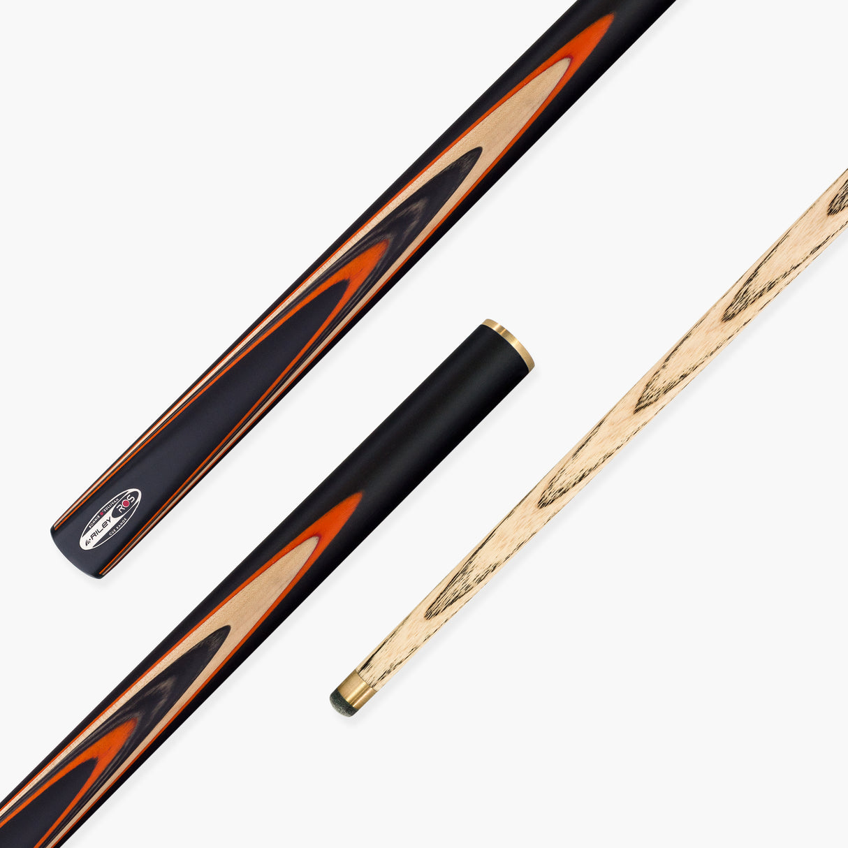 Riley Ronnie O’Sullivan 3 Series Limited Edition ¾ Joint Snooker and Pool Cue and Case Set with Ebony Butt and 9.5mm Elk Master Tip (ROS 3-8)