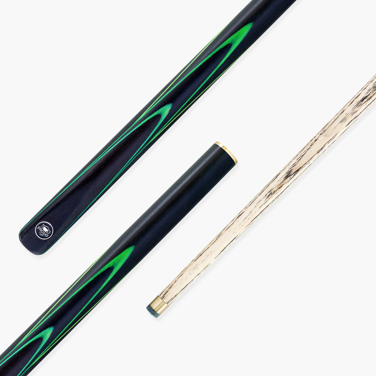 PRO147 Apollo 58 Inch 3/4 Jointed Hand Spliced Premium Snooker and Pool Cue and Case Set 9.5mm Tip