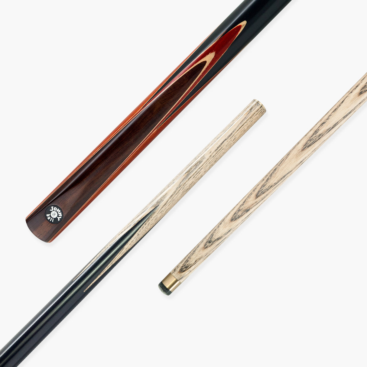 Jonny 8 Ball CLASSIC DEVIL 2 Piece Snooker and Pool Cue and Case Set 9mm Tip