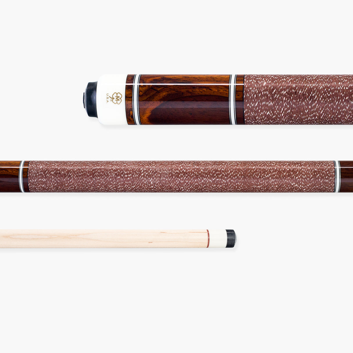 McDermott PLAIN COCOBOLO Hand Crafted G-Series American Pool Cue 13mm tip – G223