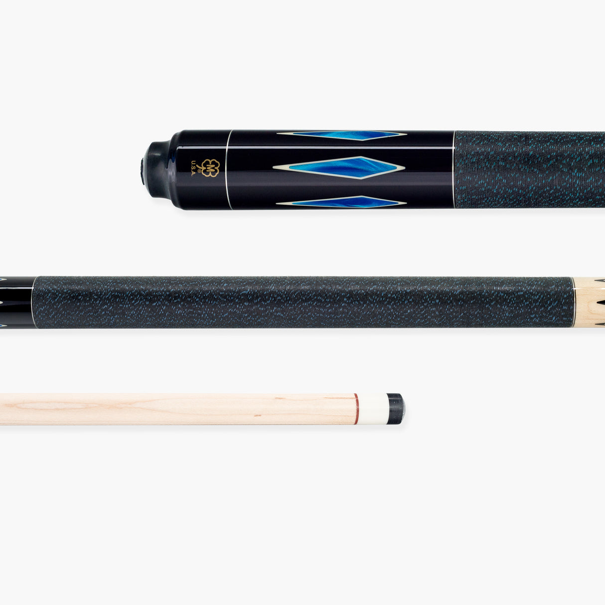 McDermott BLUE PEARL Hand Crafted G-Series American Pool Cue 13mm tip – G324A