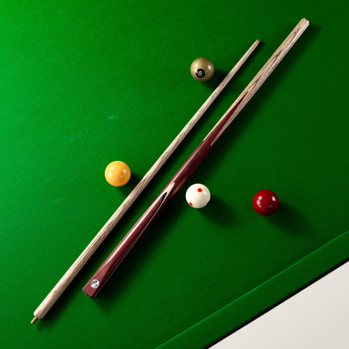 Kudos Purple Heart 2 Piece Heavy Weight Snooker and Pool Cue and Case Set 9mm Tip