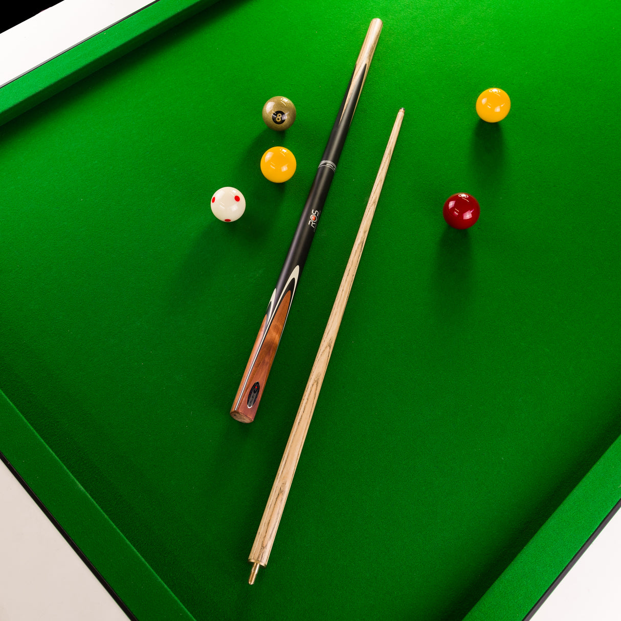 Riley Ronnie O’Sullivan Endorsed Limited Edition 2 Piece Ash Snooker and English Pool Cue and Case Set 9.5mm Tip - EL-05E