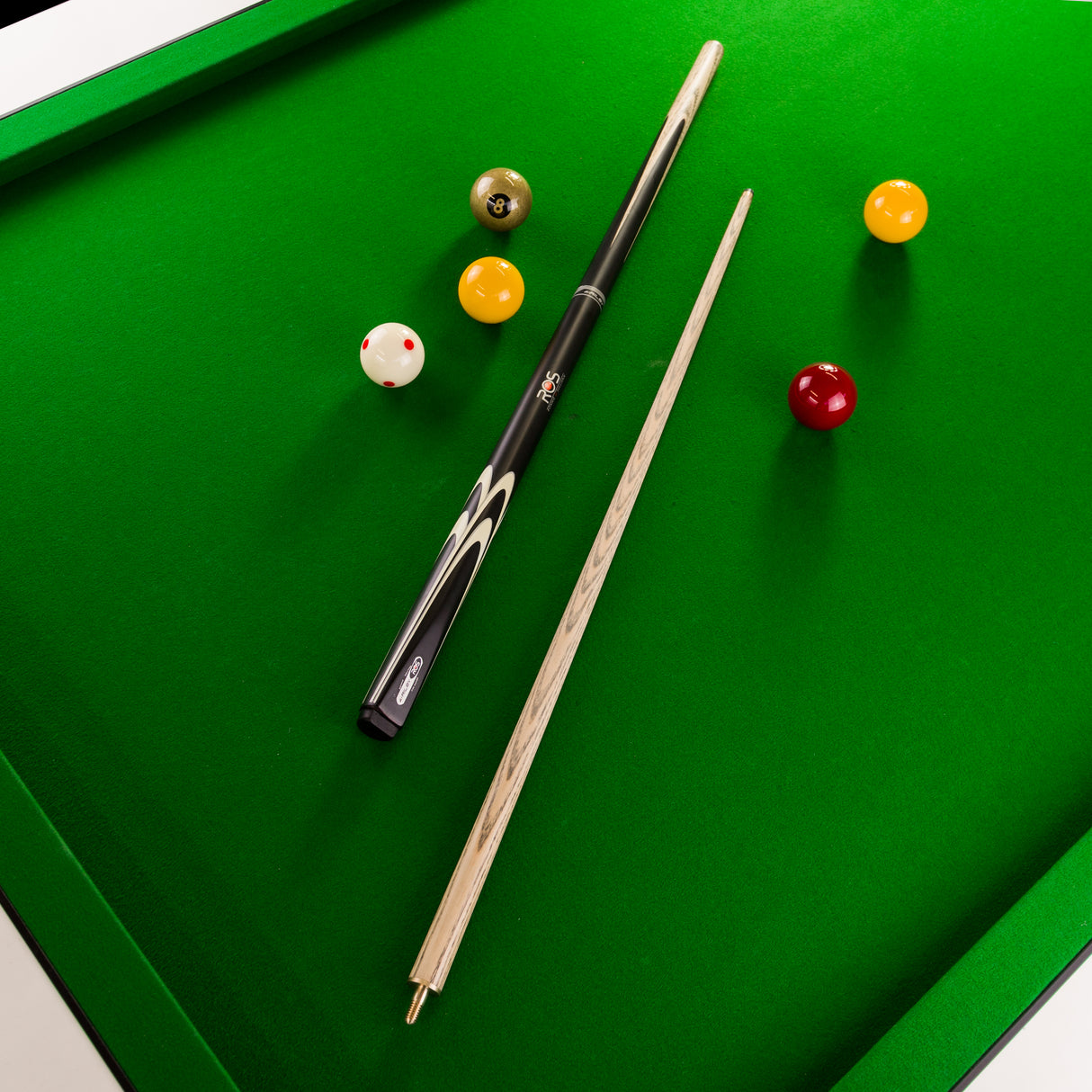 Riley Ronnie O’Sullivan Endorsed Limited Edition 2 Piece Ash Snooker and English Pool Cue and Case Set 9.5mm Tip - ROS 40E