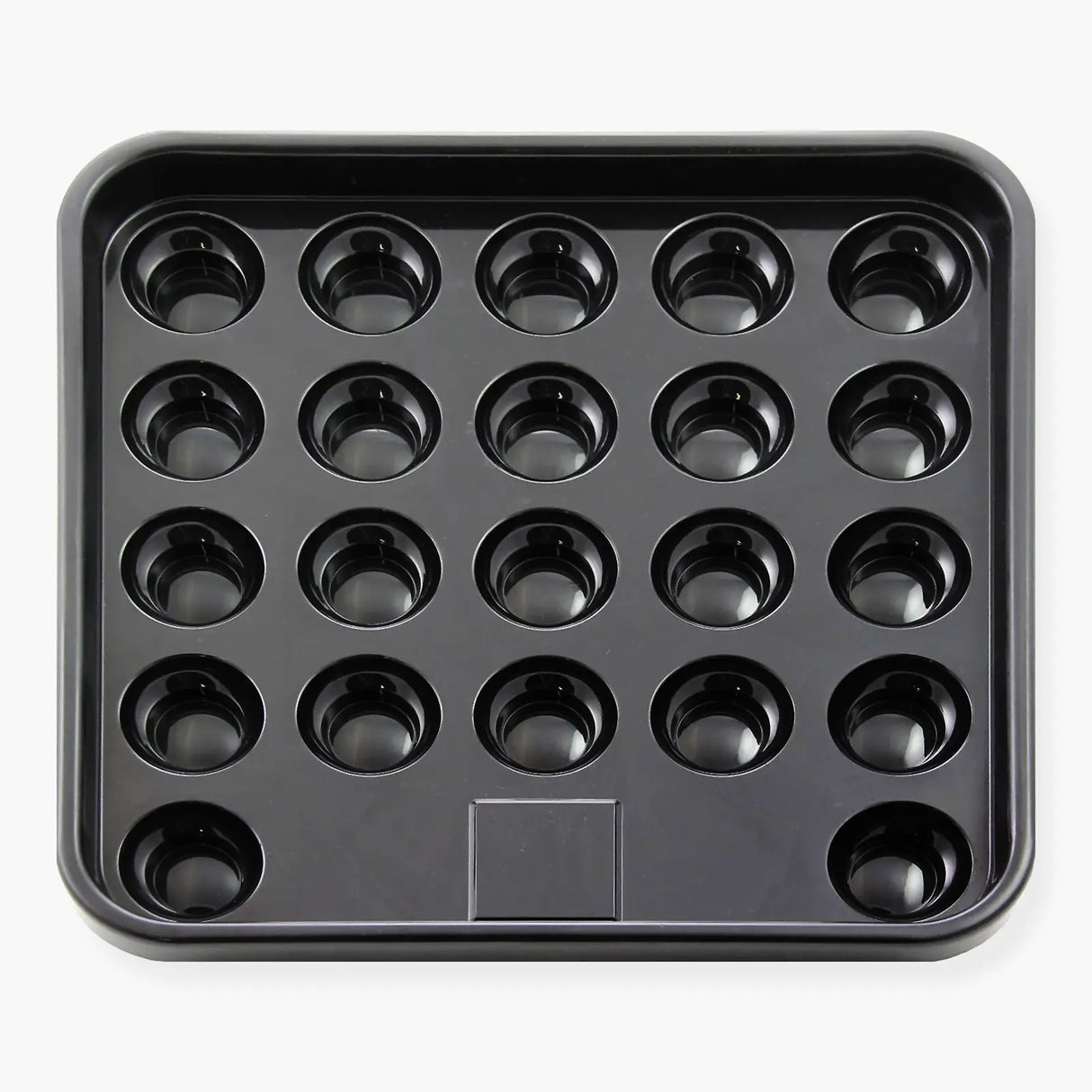 Black Hard Plastic 22 Snooker Ball Tray Carrier For 2 1/16" Snooker Balls Cue & Case