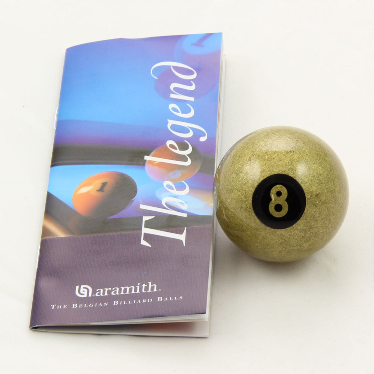 Exclusive 2" Aramith Premier GOLDEN 8 BALL - Set of 16 Pool Balls
