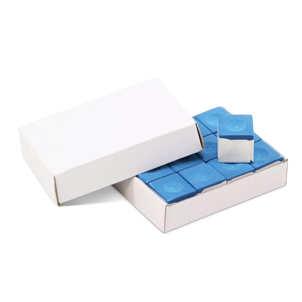 Funky Chalk Economy Snooker Pool Cue Chalk Box of 12 | Cue + Case