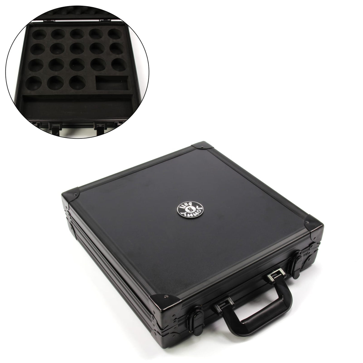 Jonny 8 Ball Black Aluminium Luxury Pool Ball & Accessories Flight Case – MK2