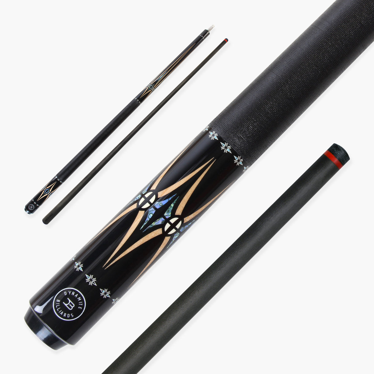 Dynamite Billiards DB1 Nitro Carbon Fiber American Pool Cue – 11.9mm HOW Black Tip – Designed by Darren Appleton