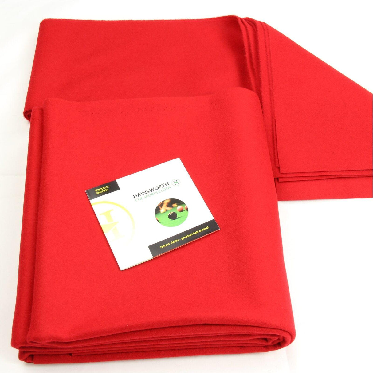 Hainsworth CLUB 8ft UK POOL TABLE CLOTH Bed & Cushion Set - RED