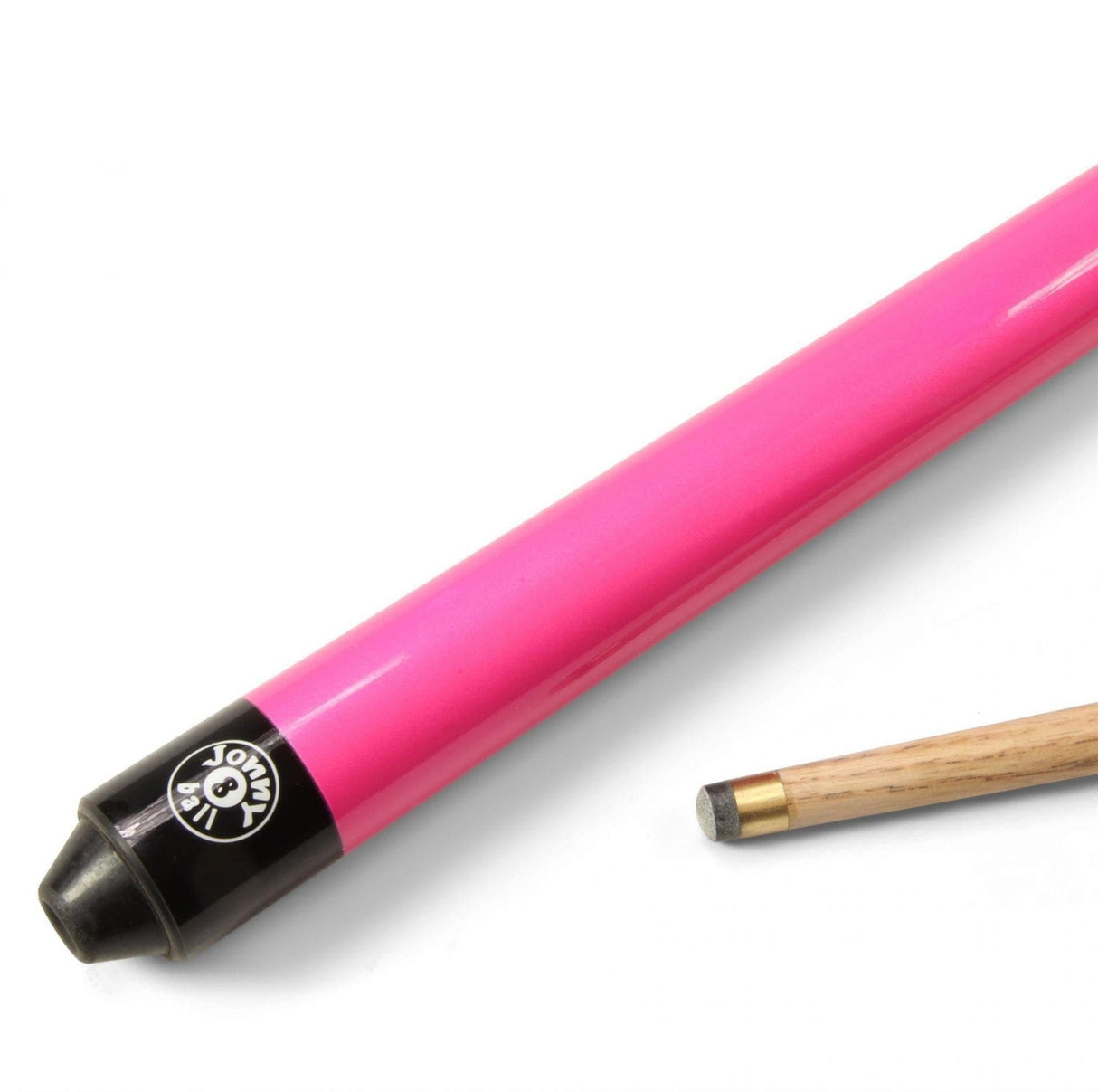 Jonny 8 Ball 36 inch PINK JET JUNIOR 2pc Ash Pool Snooker Cue - 10mm Tip