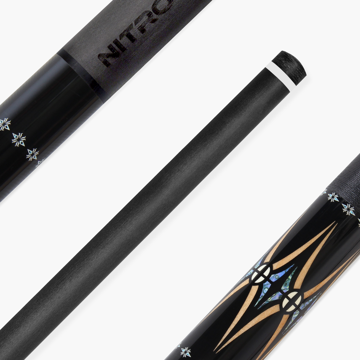 Dynamite Billiards DB1 Nitro Carbon Fiber American Pool Cue – 12.5mm HOW Black Tip – Designed by Darren Appleton