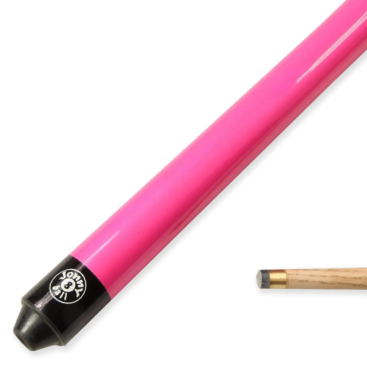 Jonny 8 Ball 48 inch PINK JET JUNIOR 2pc Ash Pool Snooker Cue - 10mm Tip
