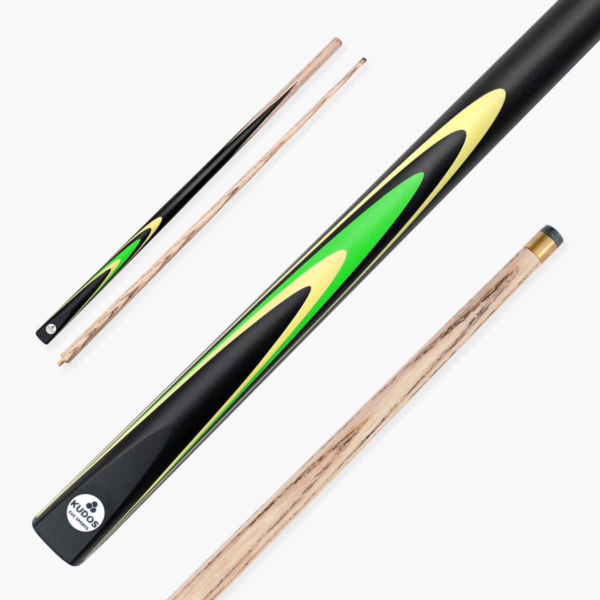 Kudos Junior Pulse 48 Inch 2 Piece Kids Snooker and Pool Cue with 9.5mm Tip