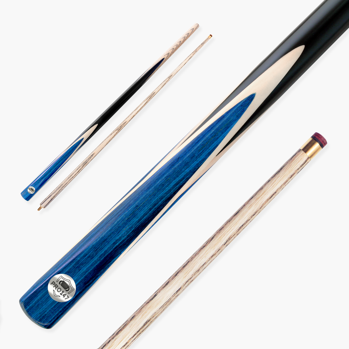 PRO147 Windser 57 Inch 2 Piece Ash Snooker and Pool Cue with 9.5mm Tip