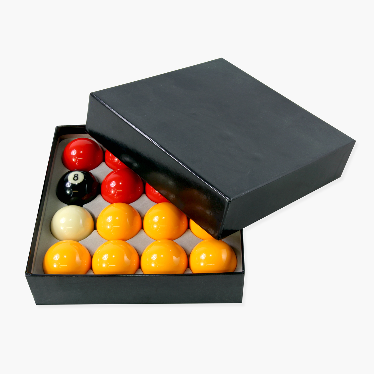 PREMIUM GRADE 2" Inch (50.8mm) Reds and Yellows English Pool Balls + 1 7/8 Inch Cue Ball - Perfect for Home Tables and Coin-operated Tables