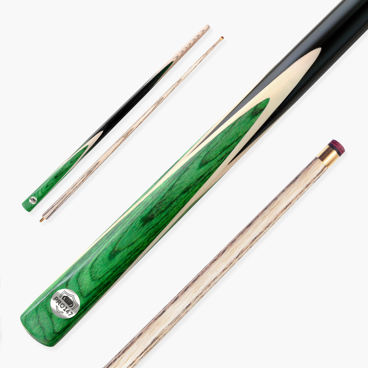 PRO147 Windser 57 Inch 2 Piece Ash Snooker and Pool Cue with 9.5mm Tip
