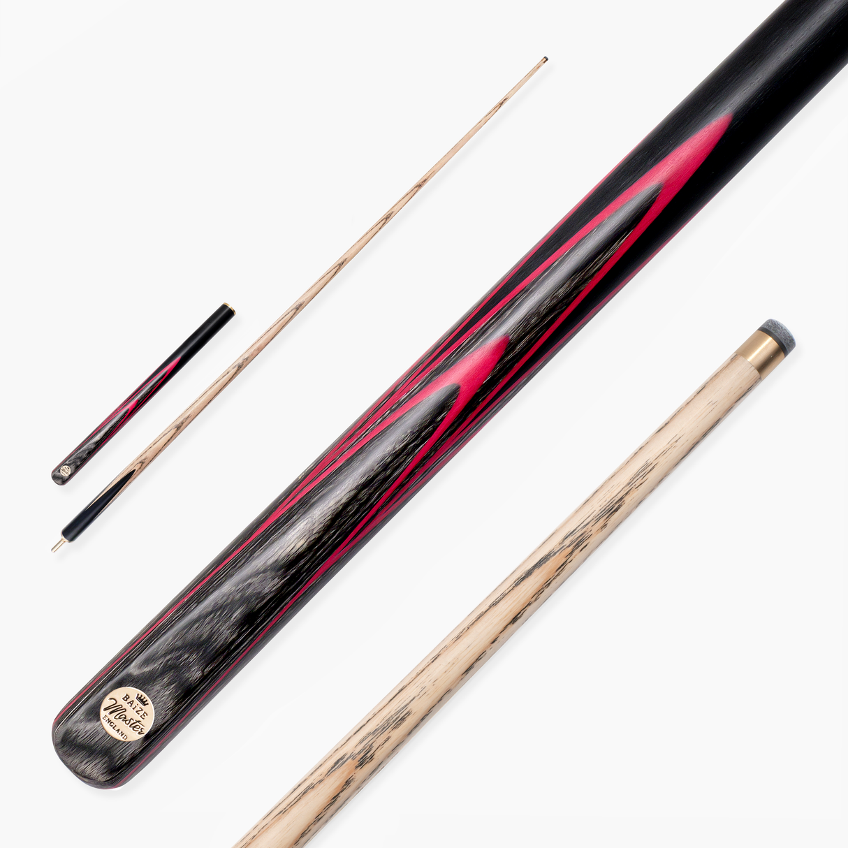 Baize Master EMPEROR 58 Inch ¾ Joint Snooker and Pool Cue with 9.5mm Baize Master Pro Impact Hybrid Tip