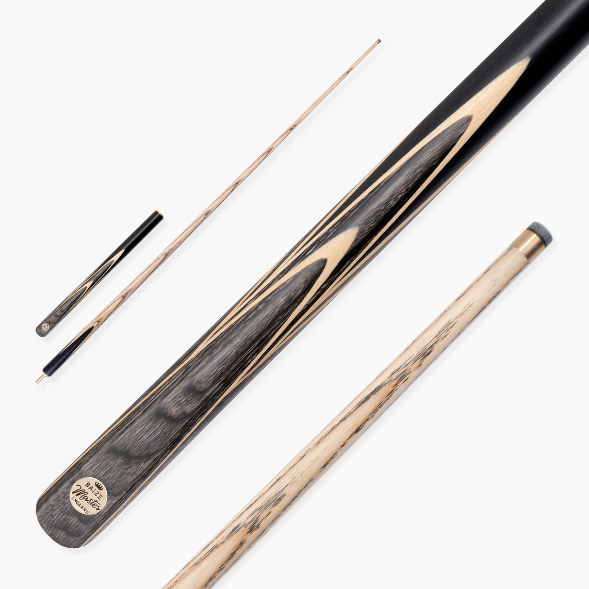 Baize Master EMPEROR 58 Inch ¾ Joint Snooker and Pool Cue with 9.5mm Baize Master Pro Impact Hybrid Tip