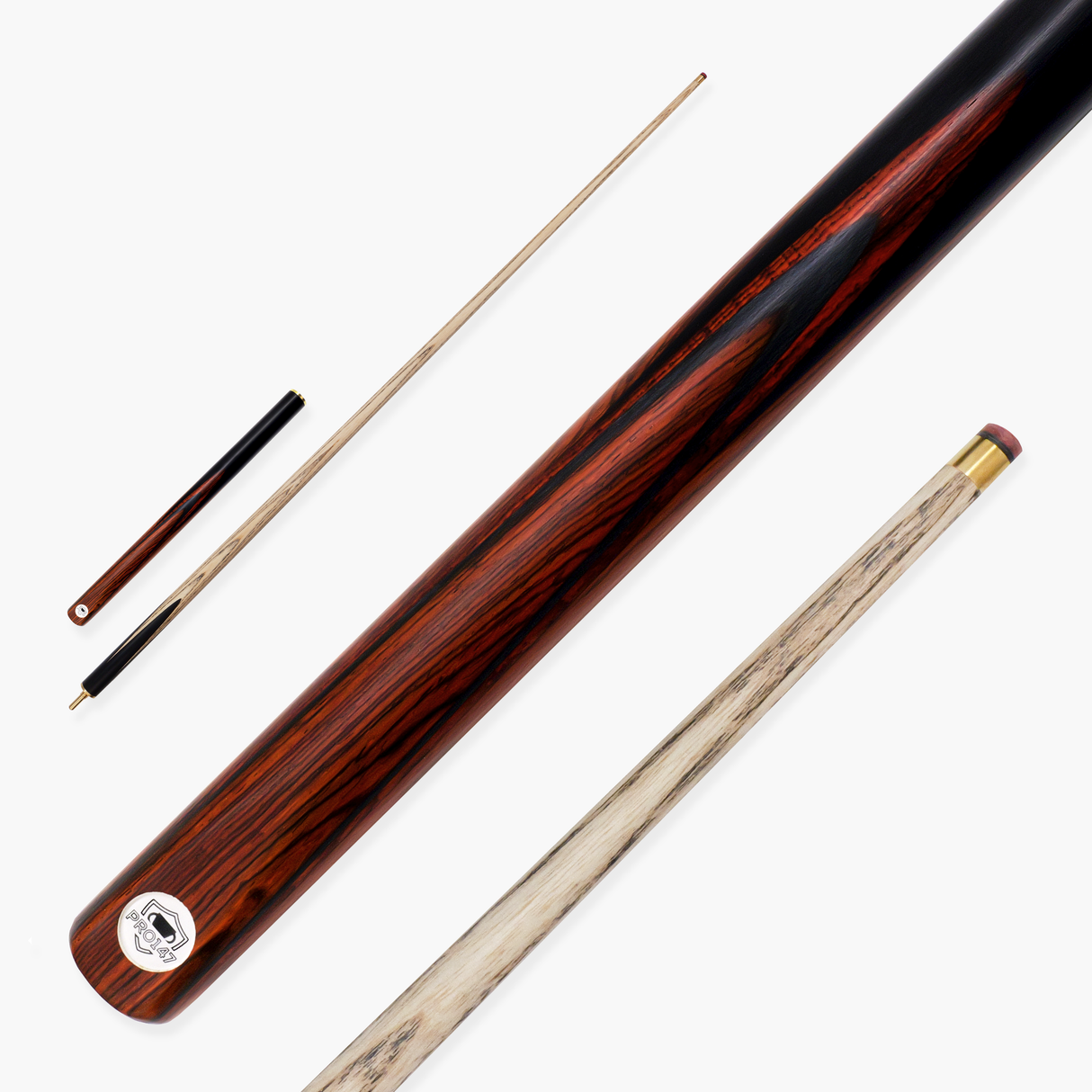 PRO147 Pearl Series Fire 57 Inch 3/4 Jointed Snooker Pool Cue 9.5mm Pro Leather Tip