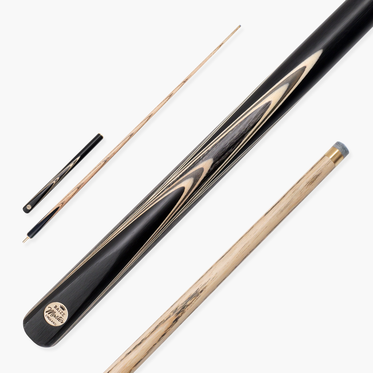Baize Master Limited Edition Gold Series G67 57 Inch ¾ Professional English Pool Cue 8.5mm with with Hand Fitted PRO SPIN Medium Tip - Hand Finished in the UK by Cue Care Jim using Lynch’s Cue Balm