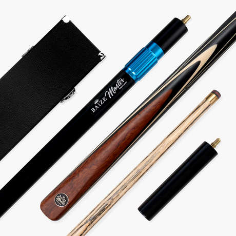Baize Master BLACKLINE ELITE 2 Piece Snooker and Pool Cue and Case Set 9.5mm Layered Tip