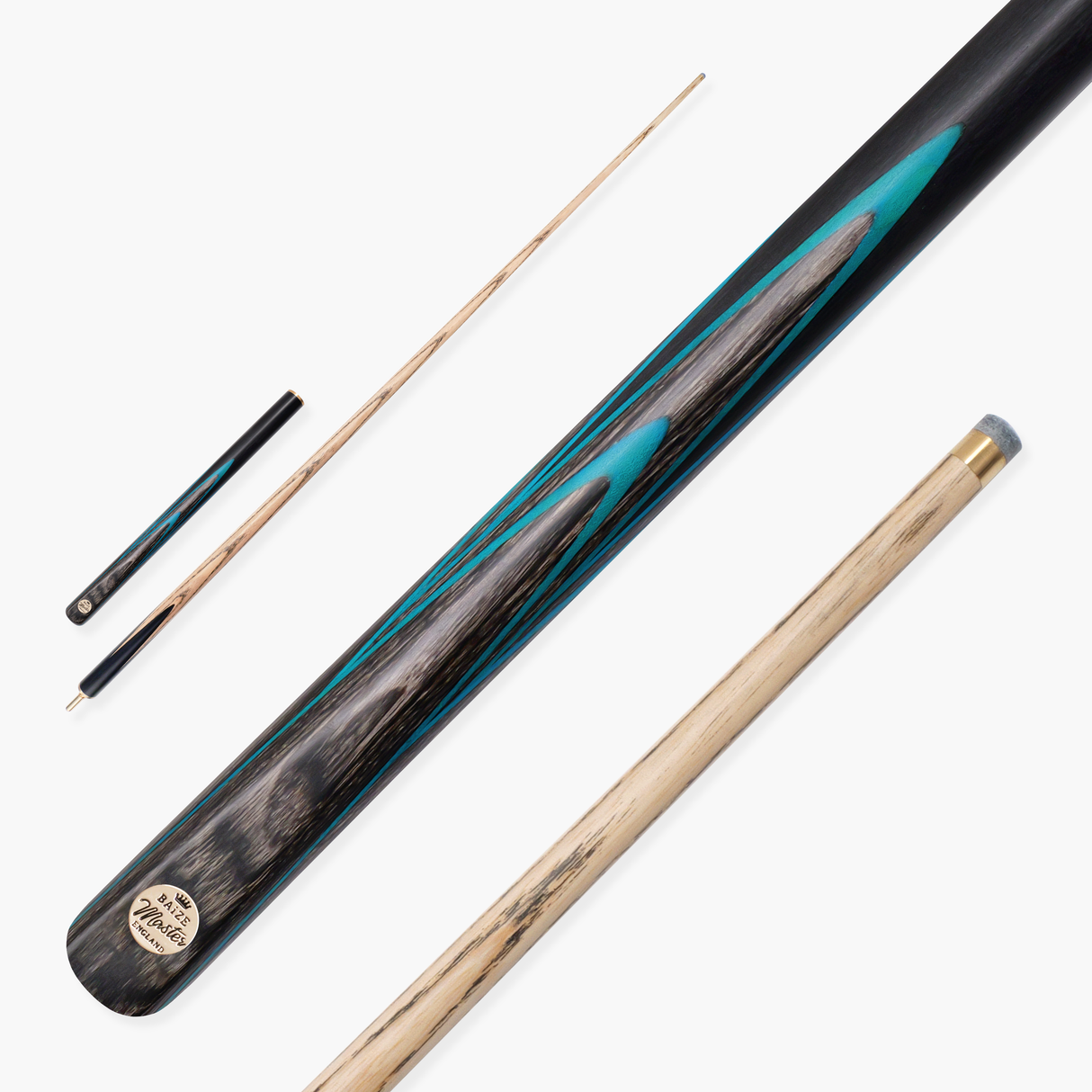Baize Master G14 Emperor 57 Inch ¾ Professional English Pool Cue 8.5mm with with Hand Fitted PRO SPIN Medium Tip - Hand Finished in the UK by Cue Care Jim using Lynch’s Cue Balm