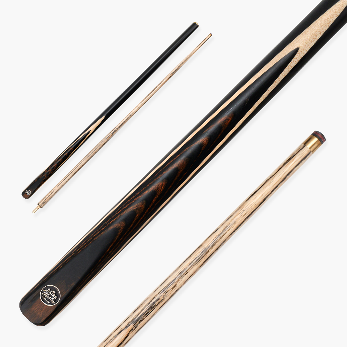 Baize Master BLACKLINE CLASSIC 2 Piece Snooker and Pool Cue 9.5mm Layered Tip