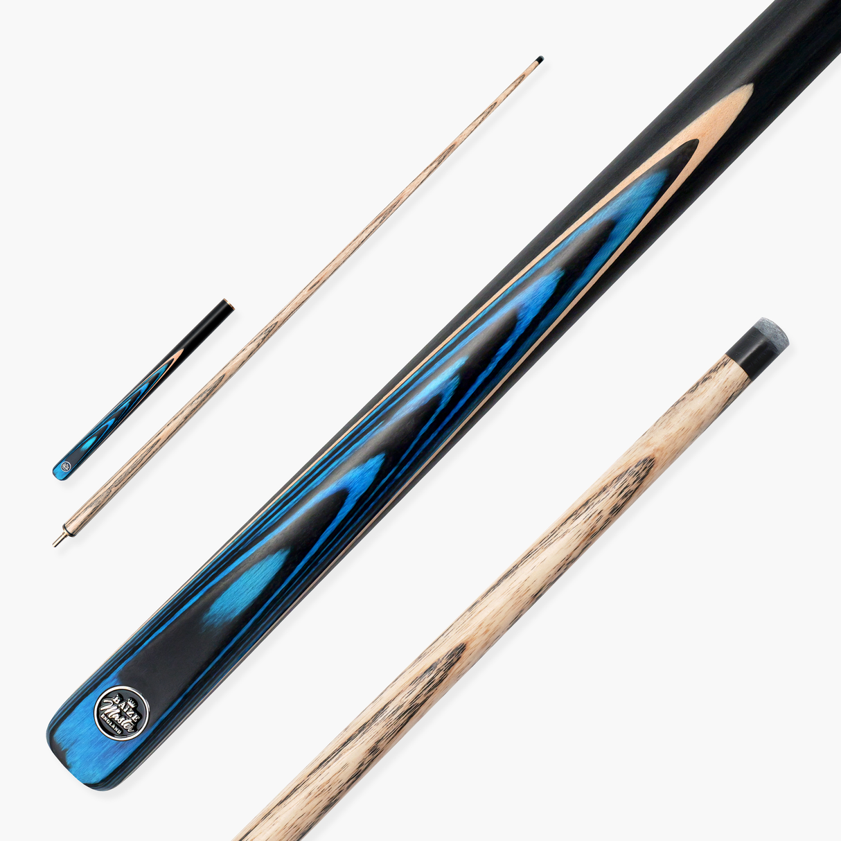 Baize Master Blue Crusher 57 Inch ¾ Joint English Pool Break Cue - 11mm Tip – For Breaking Only
