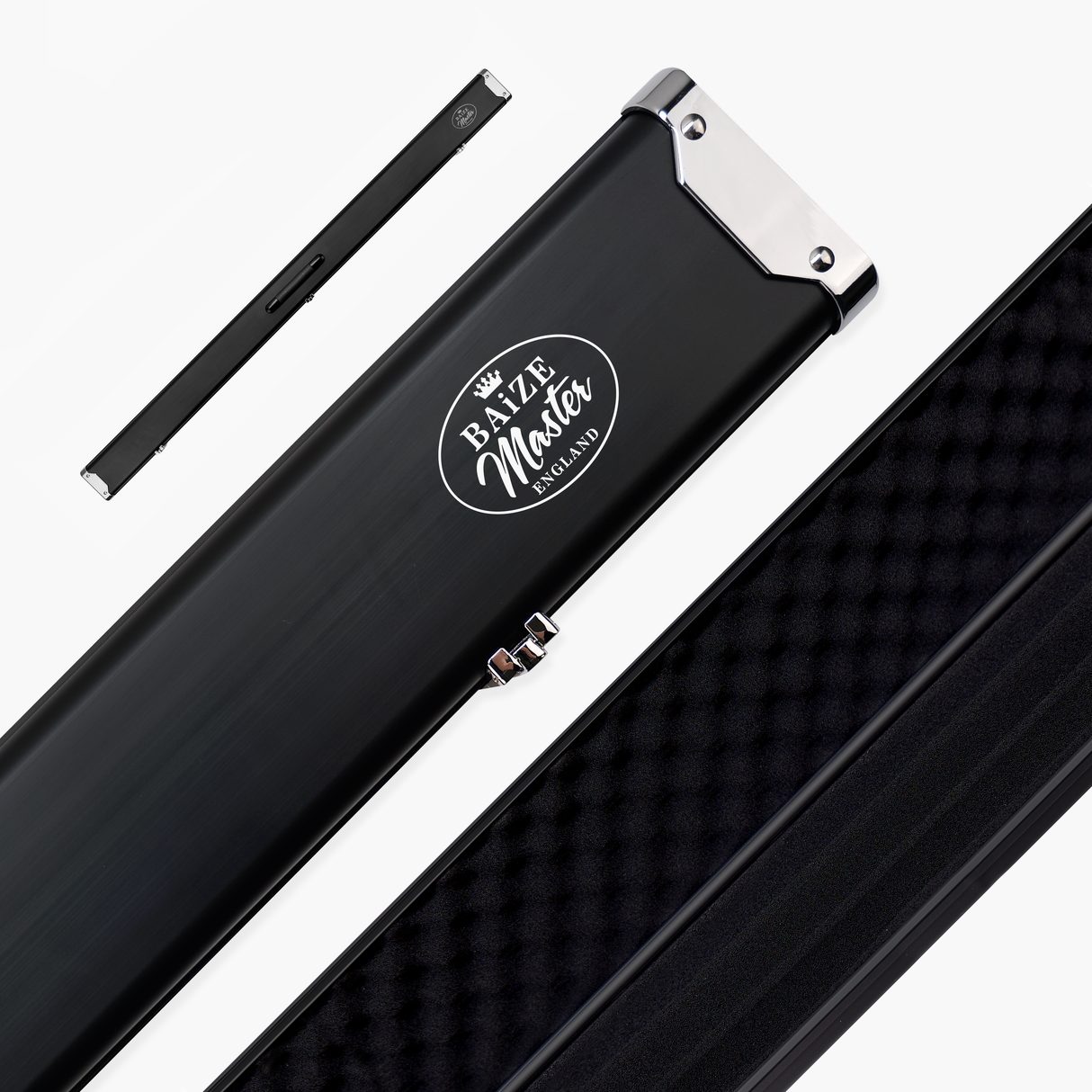 Baize Master SATIN LINE Pro Aluminium 3/4 Luxury Snooker Pool Cue Case – Holds Two ¾ Joint Cues