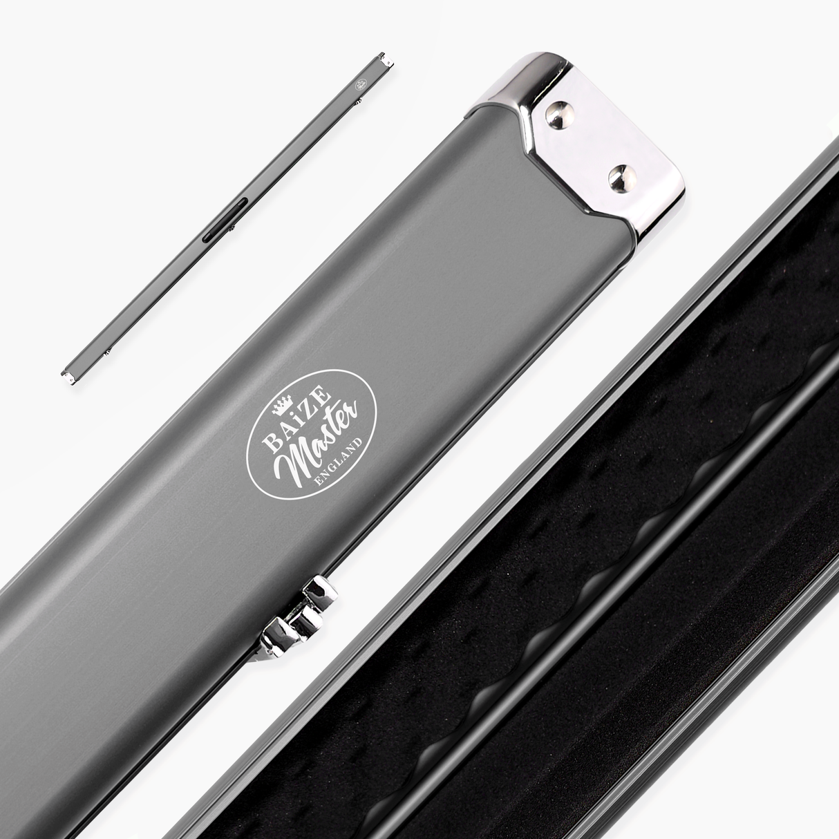 Baize Master SATIN LINE One Piece Luxury Snooker Pool Cue Case - Holds 2 Cues