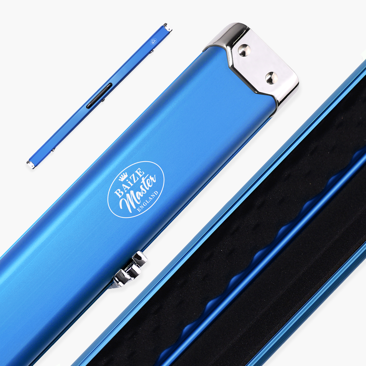 Baize Master SATIN LINE 3/4 Luxury Aluminium Cue Case - Holds 1 x 3/4 Joint Cue + Extensions