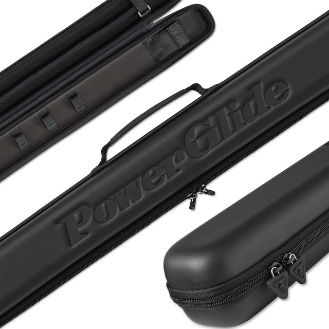 PowerGlide Svartur 2 Piece Tubular Snooker Pool Cue Case - Max Shaft Length 75cm